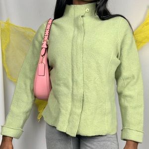 Herman Geist 100% Wool Green Jacket